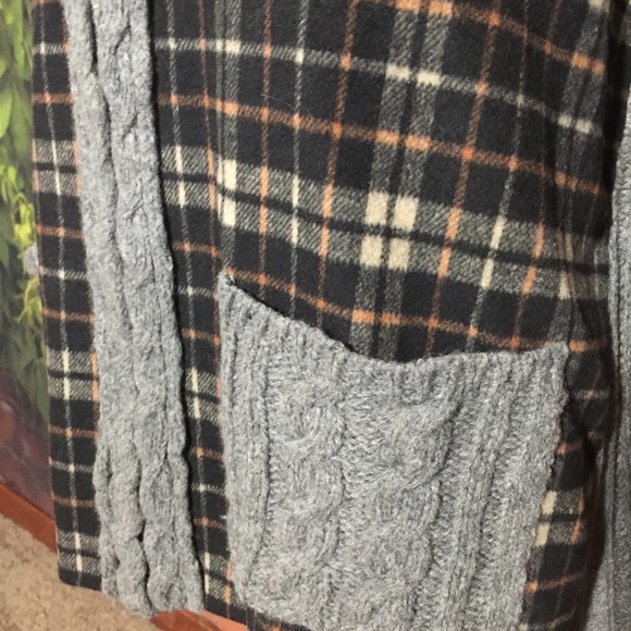 Anthro Anthropologie Moth Plaid Hoodie Jacket S - Picture 6 of 8